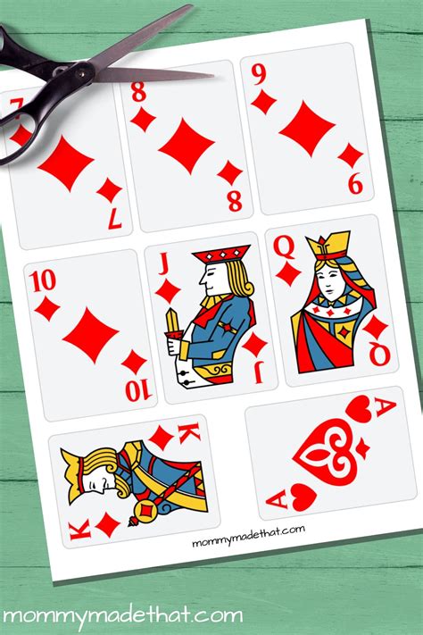 playing cards template free|Printable Playing Cards (Free Printable Card Deck).